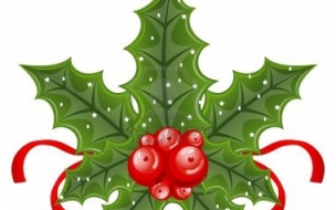 Fondo de pantalla laurel navideño