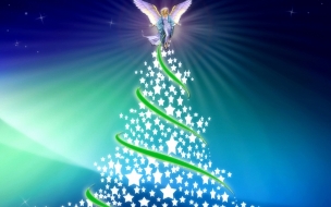 Fondo de pantalla angel de navidad