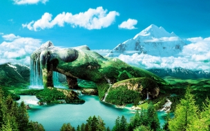 Montaña en forma de mujer