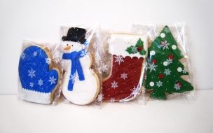 Fondos hd galletas de muñeco de nieve