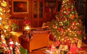 Fondo de pantalla sala navideña
