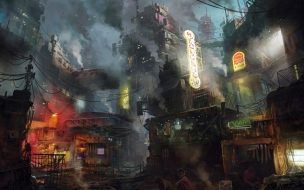 Futuristic 2560x1440 dark future world 5k