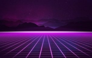 Retrowave 2560x1440 purple lines 4k