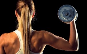 Girl 2560x1440 fitness exercise gym dumbbells workout sportswear