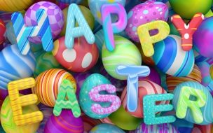 Easter 2560x1440 eggs 8k