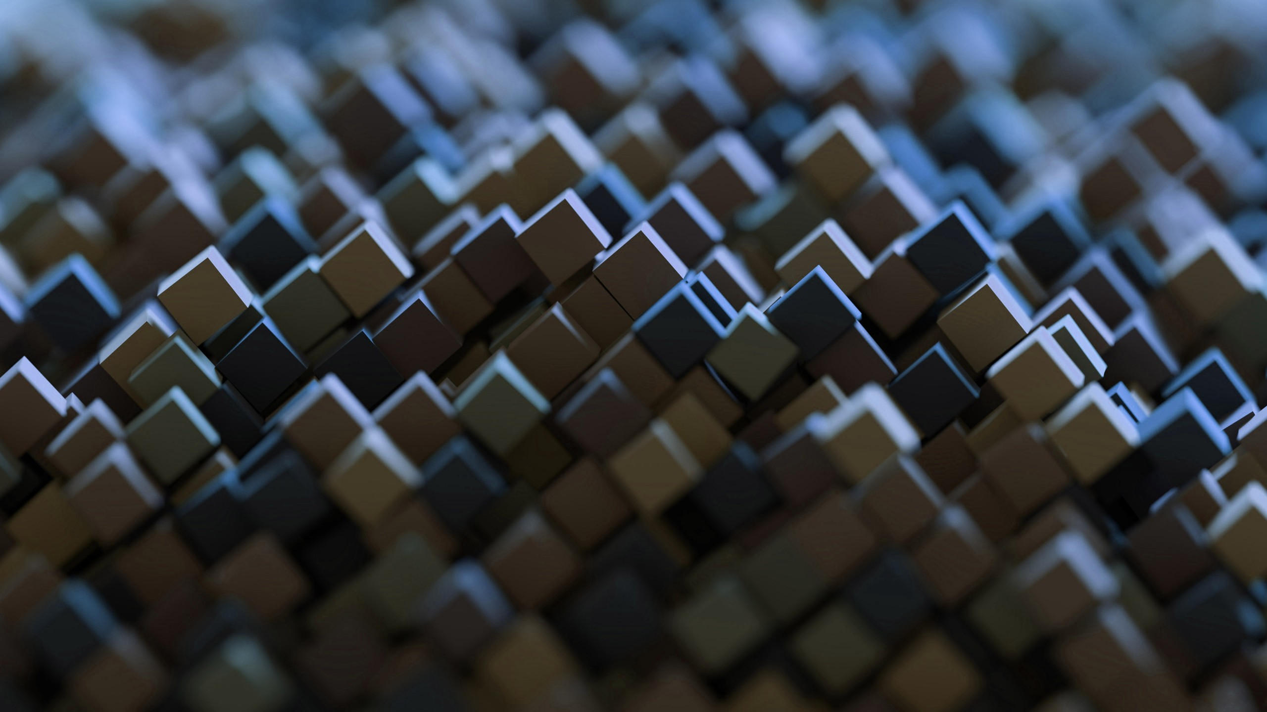 3d 2560x1440 4k abstract cubes