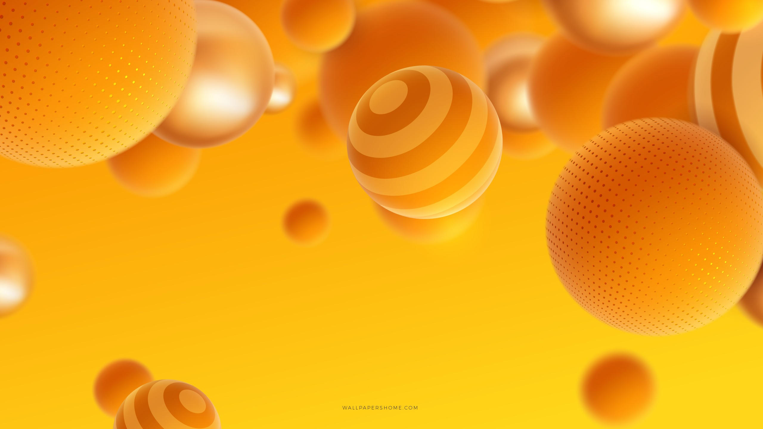 Abstract 2560x1440 3d colorful pearls 8k