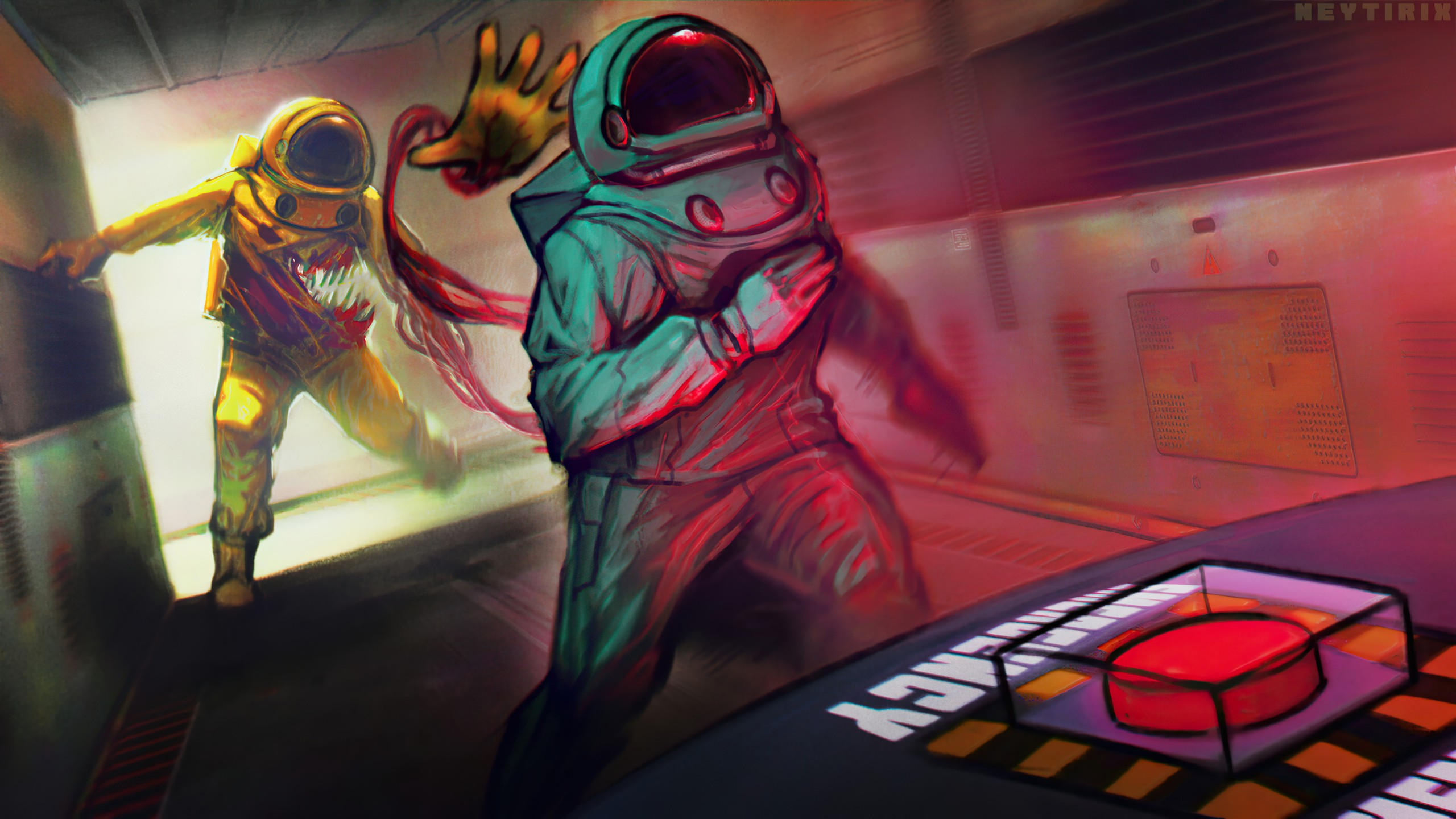 Among us 2560x1440 artwork 4k