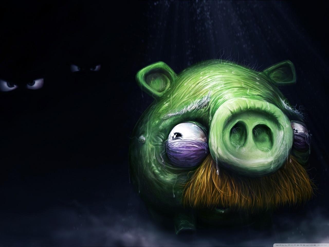 Angry Birds Alone Pig wallpaper