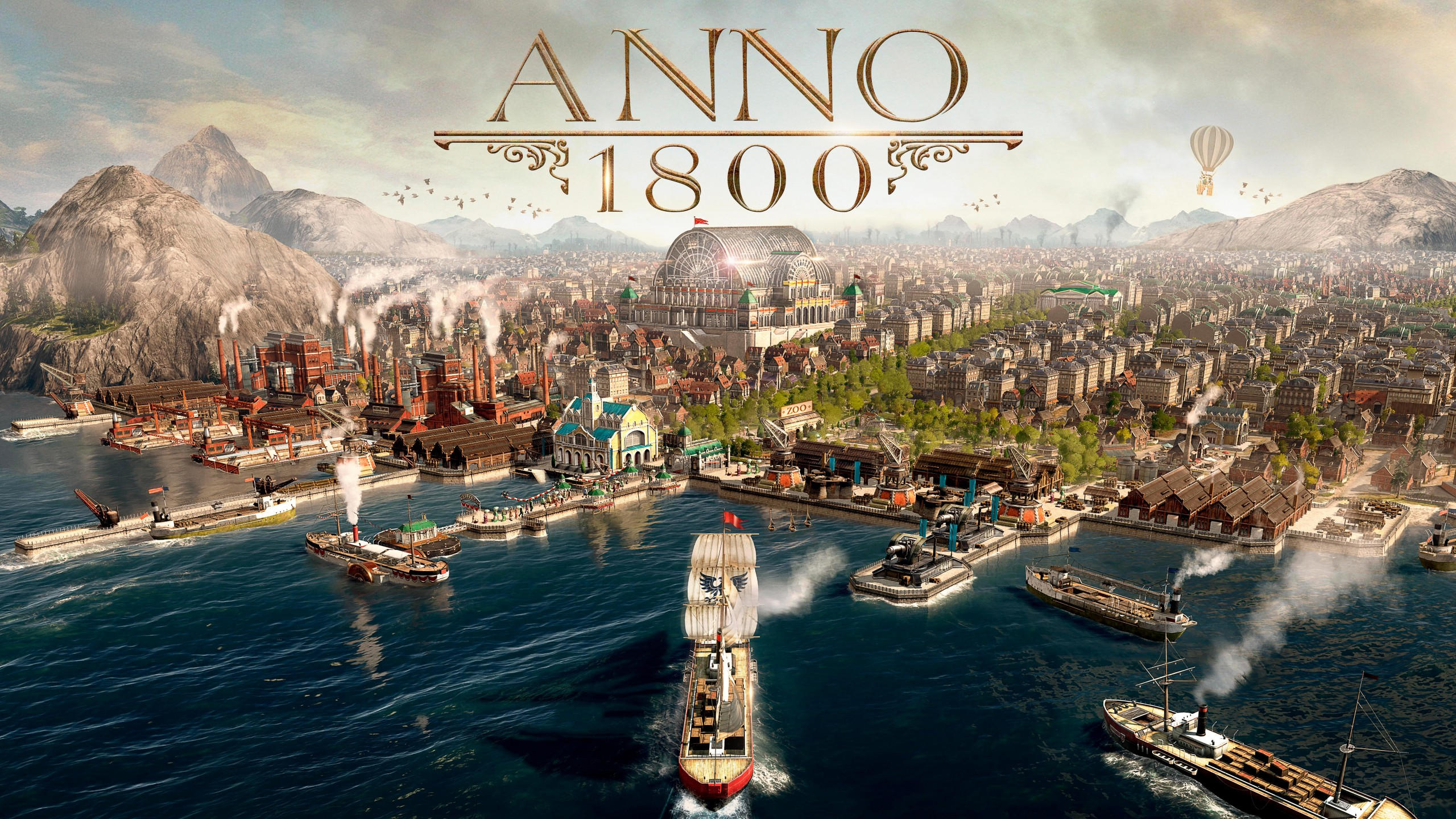 Anno 1800 2560x1440 gamescom 2018 poster 8k