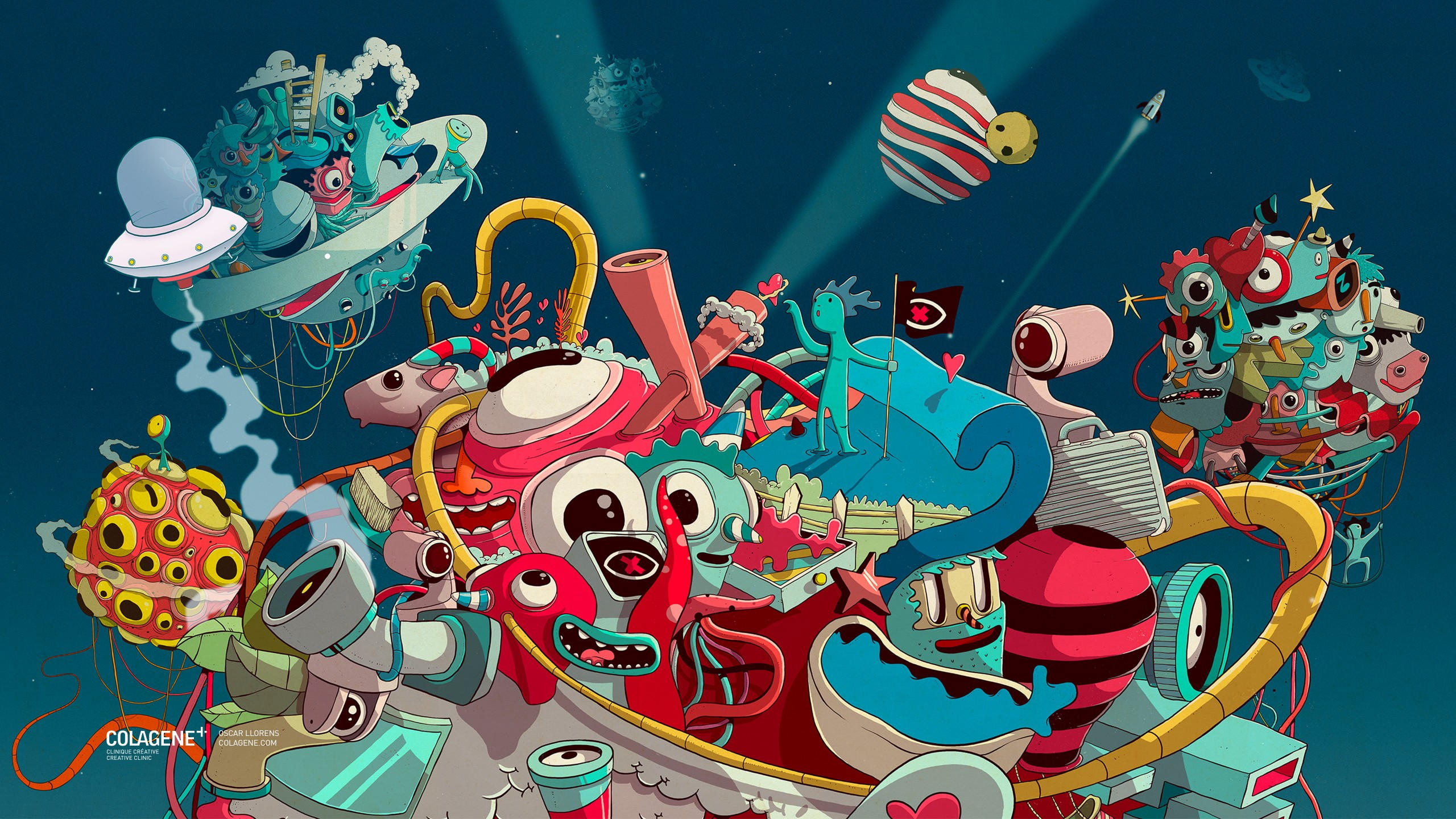 Artwork 2560x1440 colorful 5k