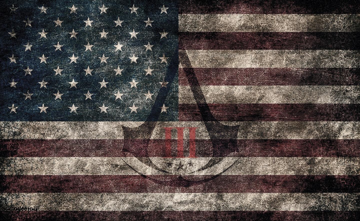 Assassin s Creed III American Eroded Flag w