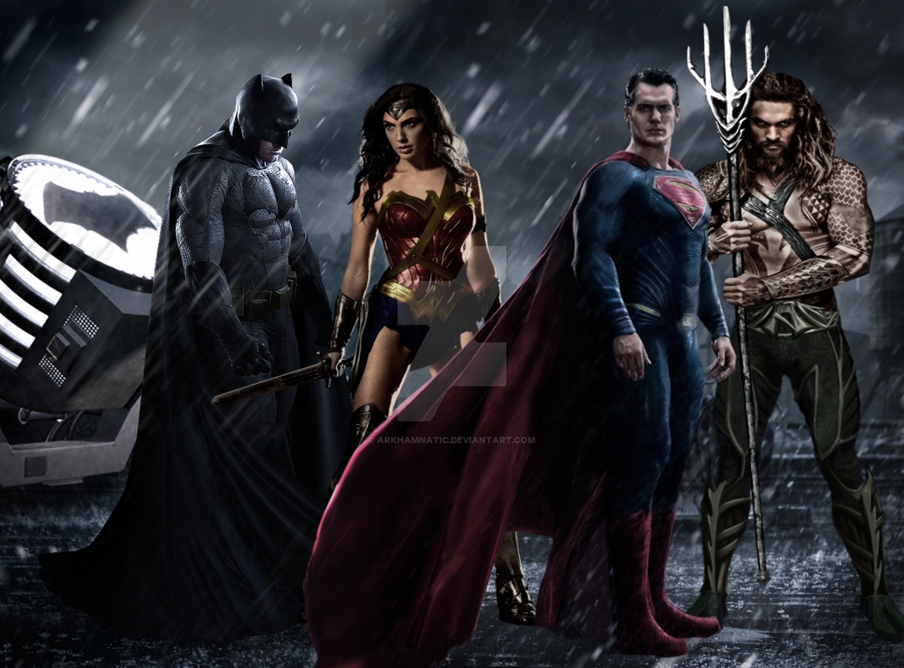 Batman vs Super Man Dawn of Justice 2016 Mujer Maravilla y Aquaman