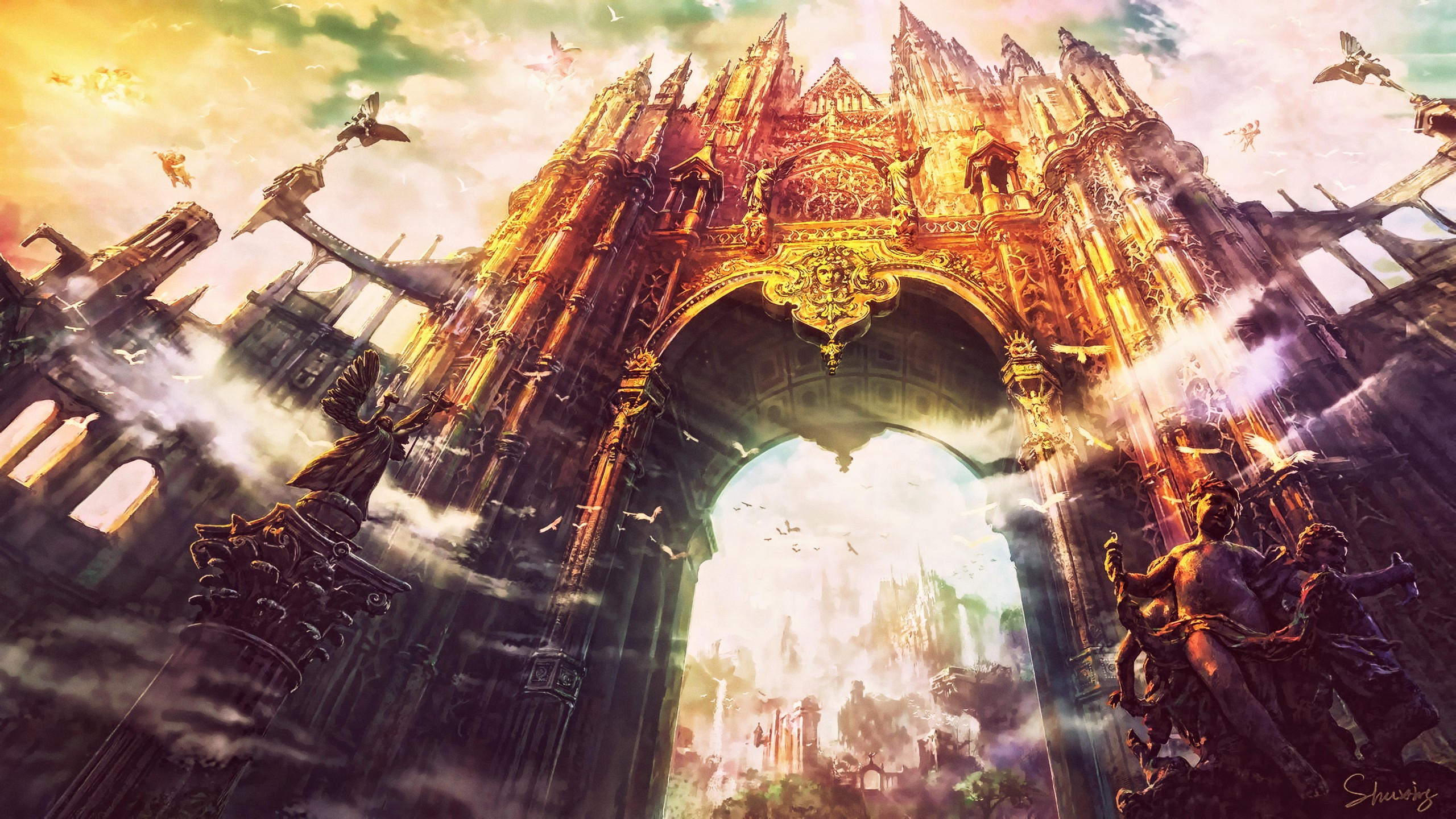 Castle 2560x1440 world 4k