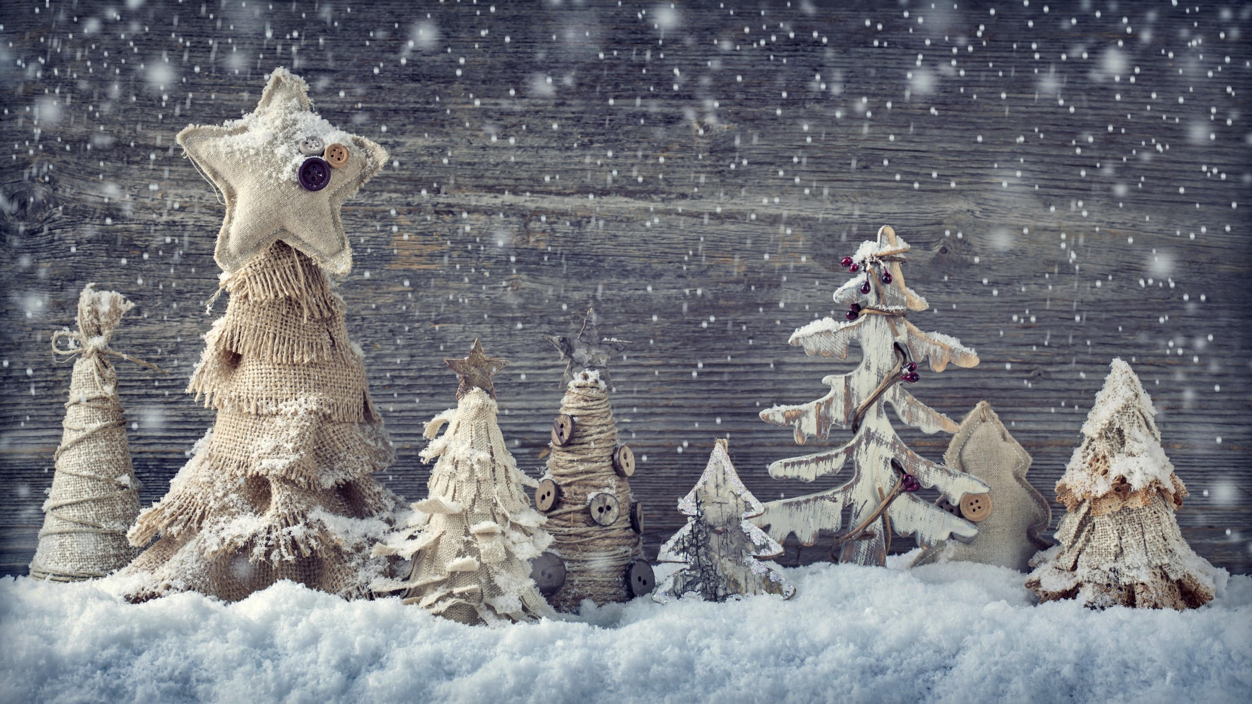 Christmas 2560x1440 new year decorations snow