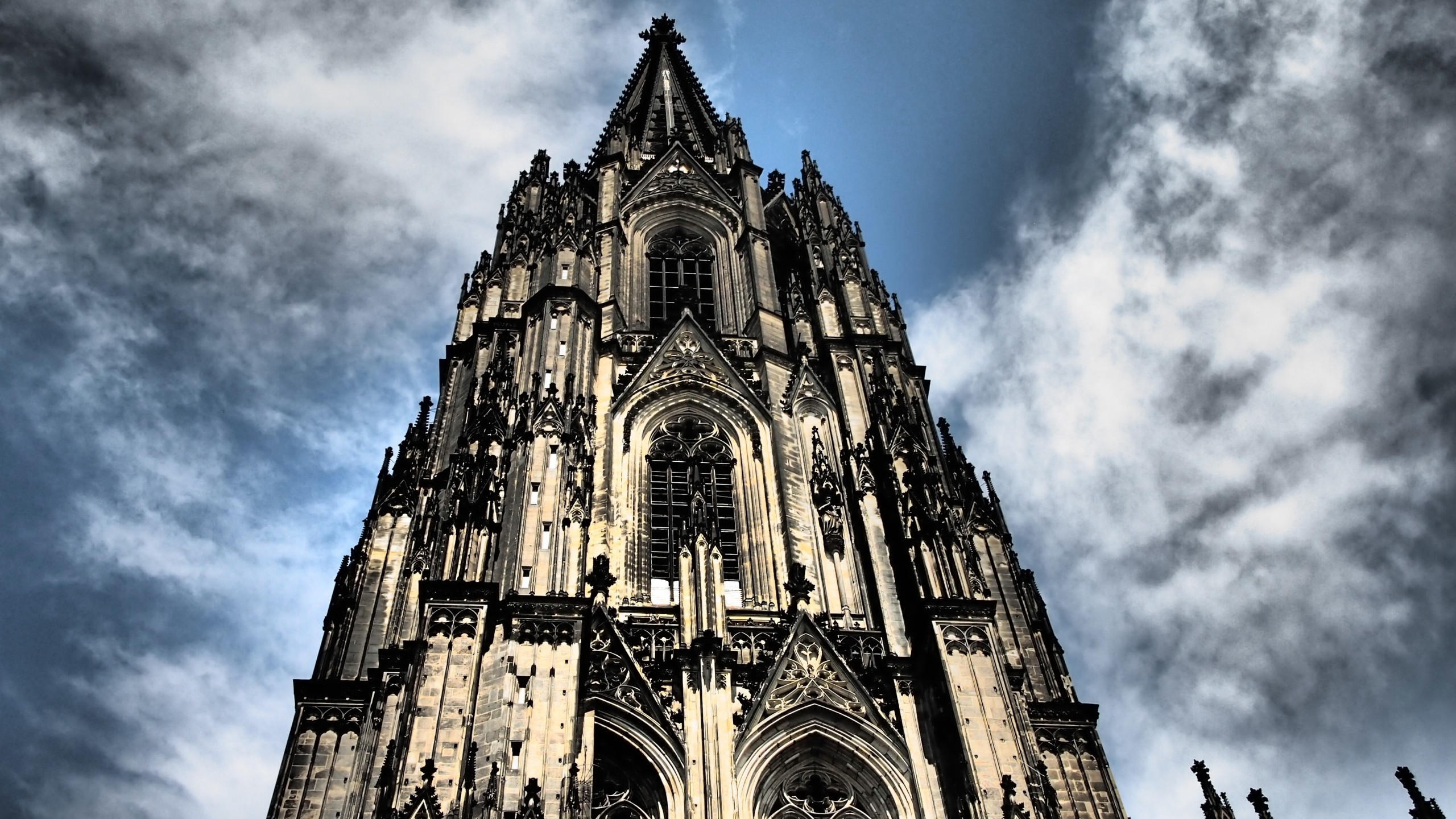 Cologne cathedral 2560x1440 germany cologne europe sky 4k