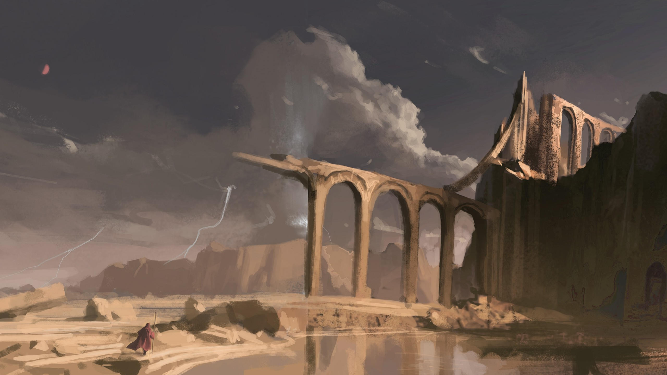 Desert 2560x1440 warrior 4k