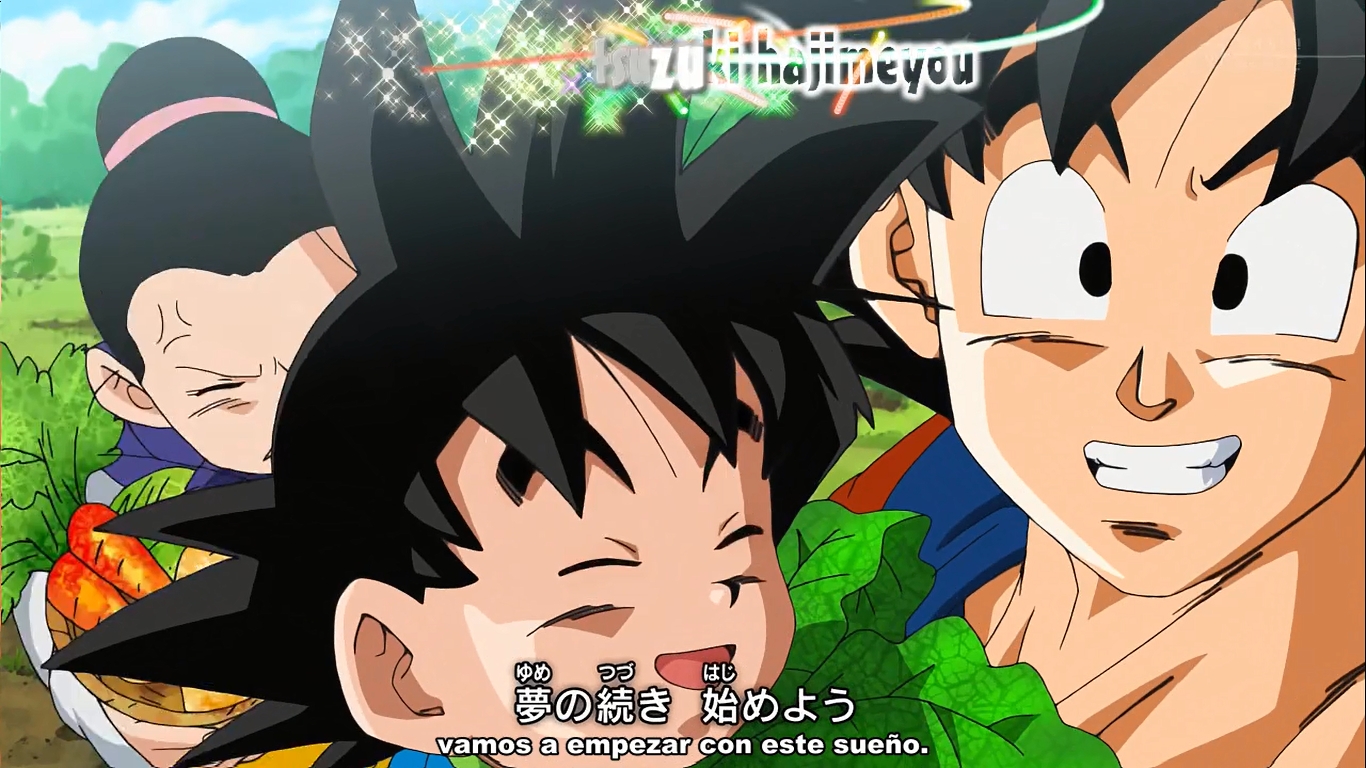 Dragon Ball Super Goku, Goten y milk