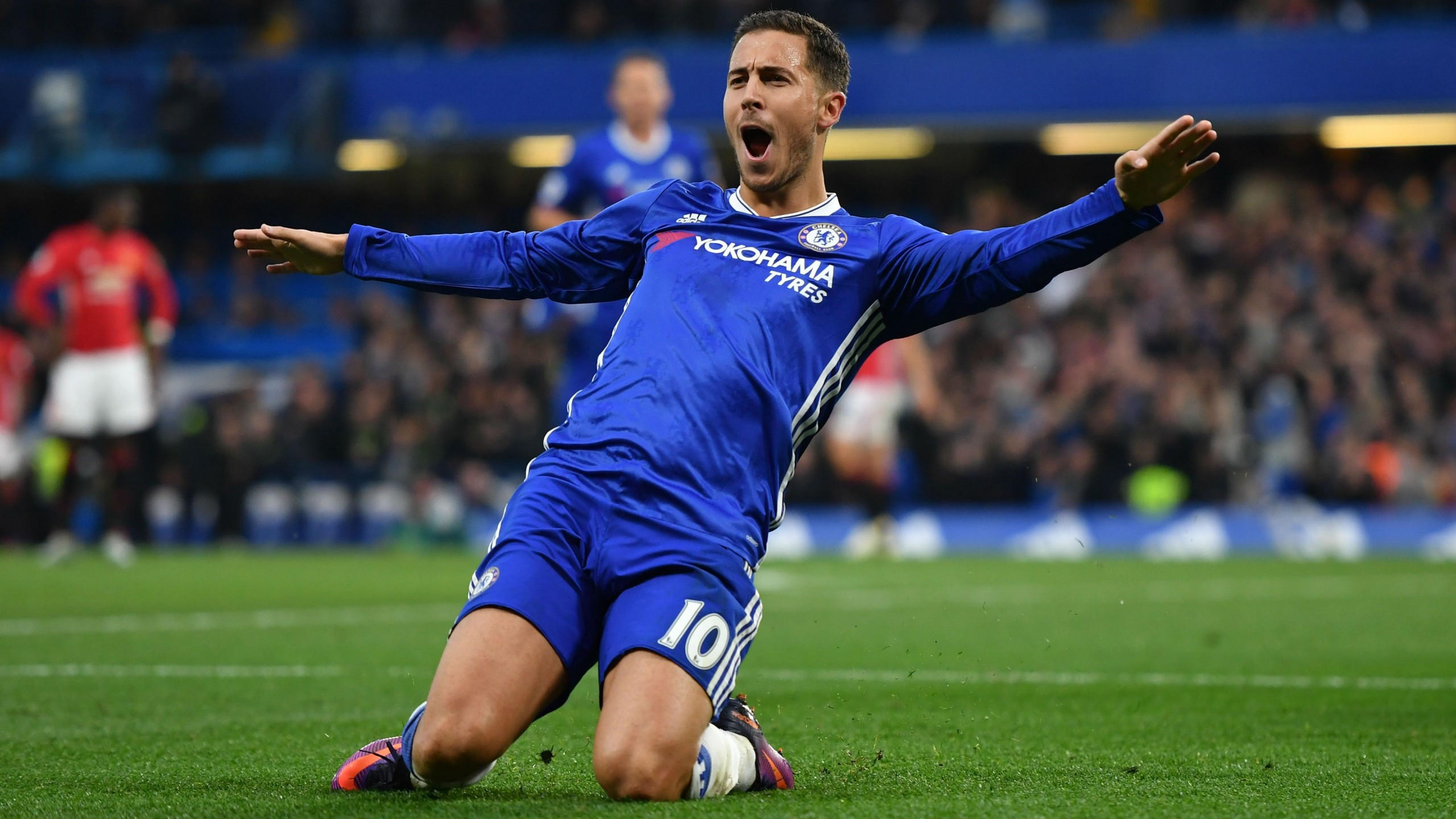 Eden hazard 2560x1440 chelsea soccer 4k