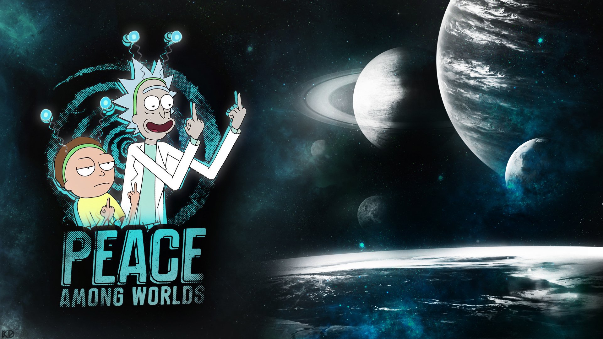 Fondo de pantalla rick and morty