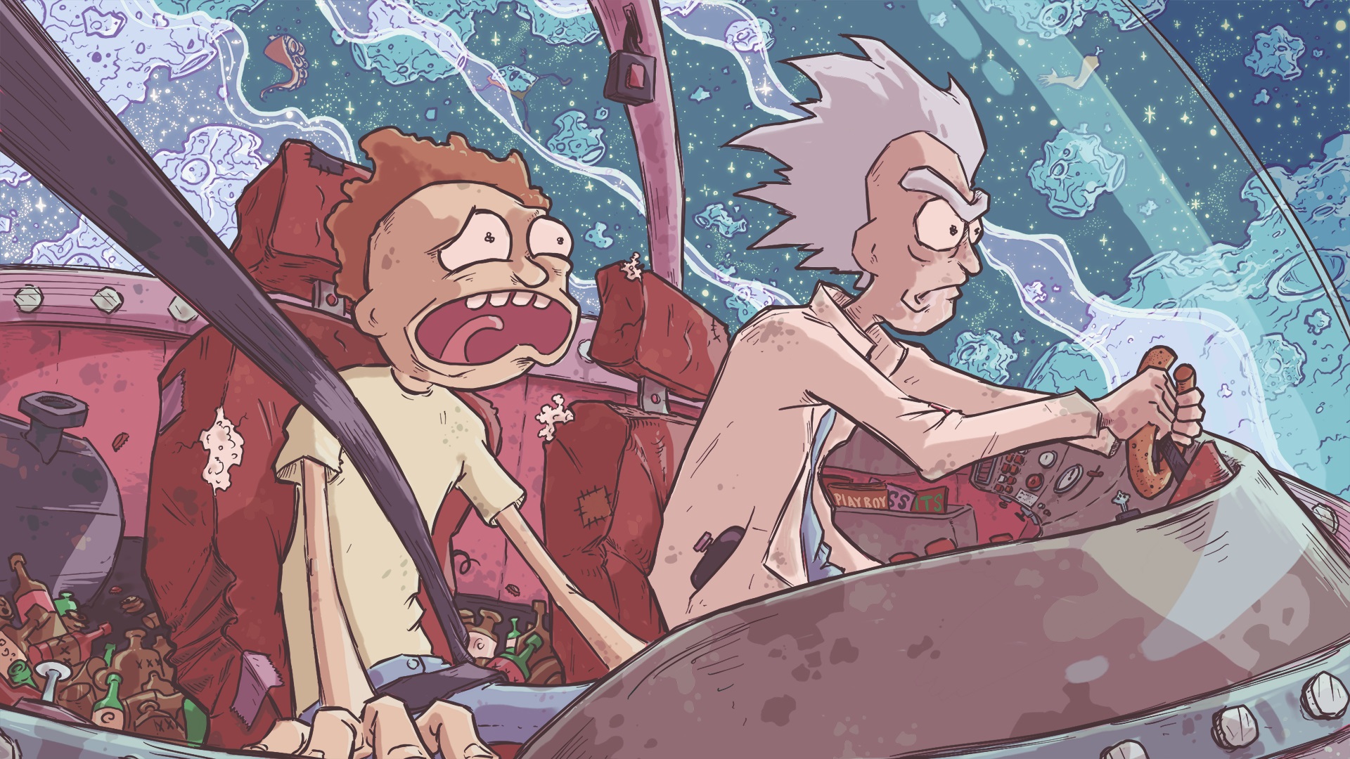 Fondo de pantalla rick y morty imagenes