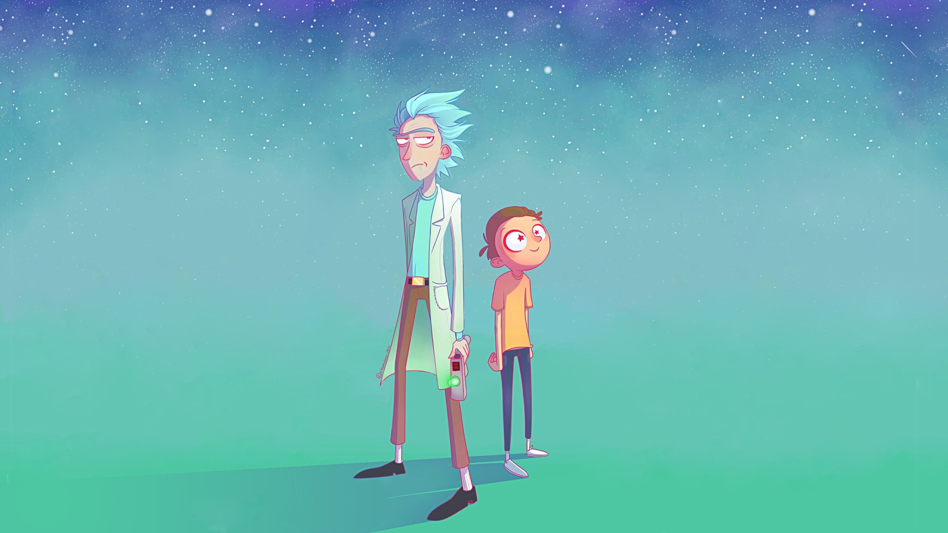 Fondo de pantalla rick y morty pc