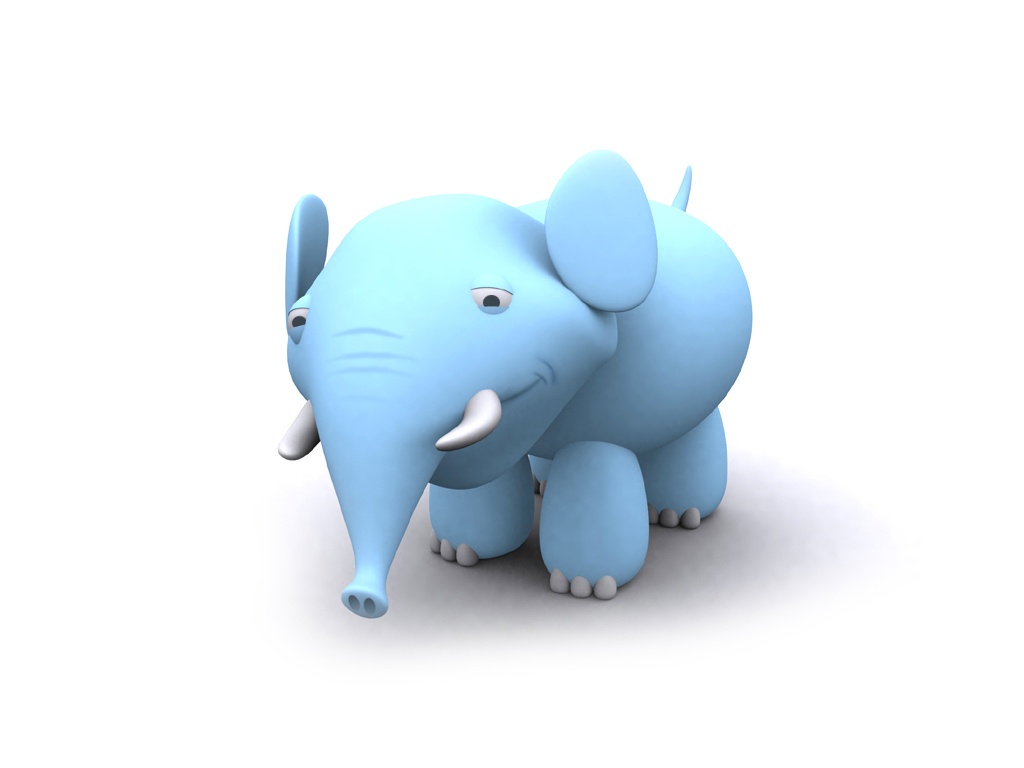 Fondo de pantalla tierno elefante