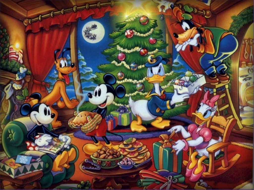 Fondos de Pantalla Arbol de Navidad Mickey Mouse y sus Amigos