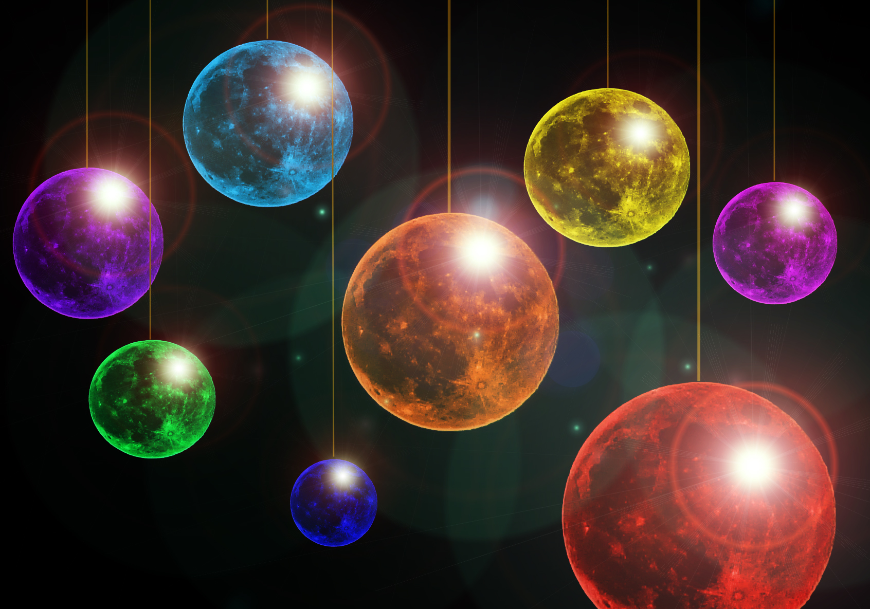 Fondos de pantalla bolas de colores