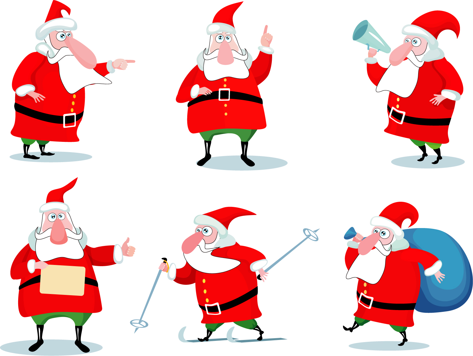 Fondos hd Cartoon Christmas Santa Claus