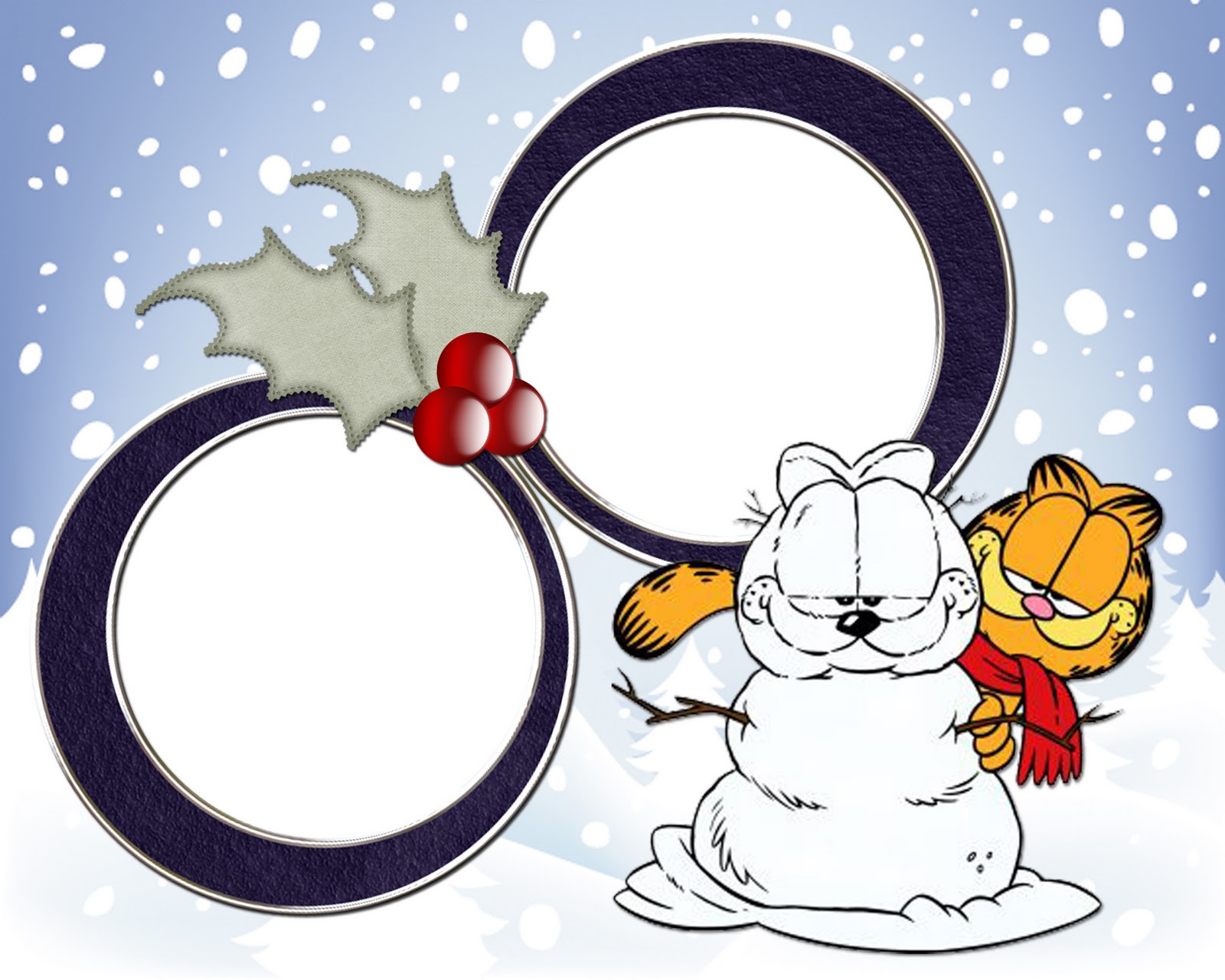 Fondos hd Garfield se hizo el mismo con nieve
