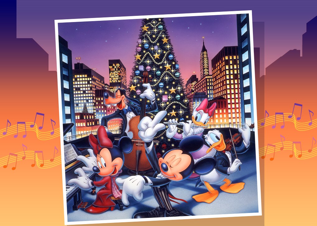 Fondos hd Micky Mouse y sus amigos en navidad