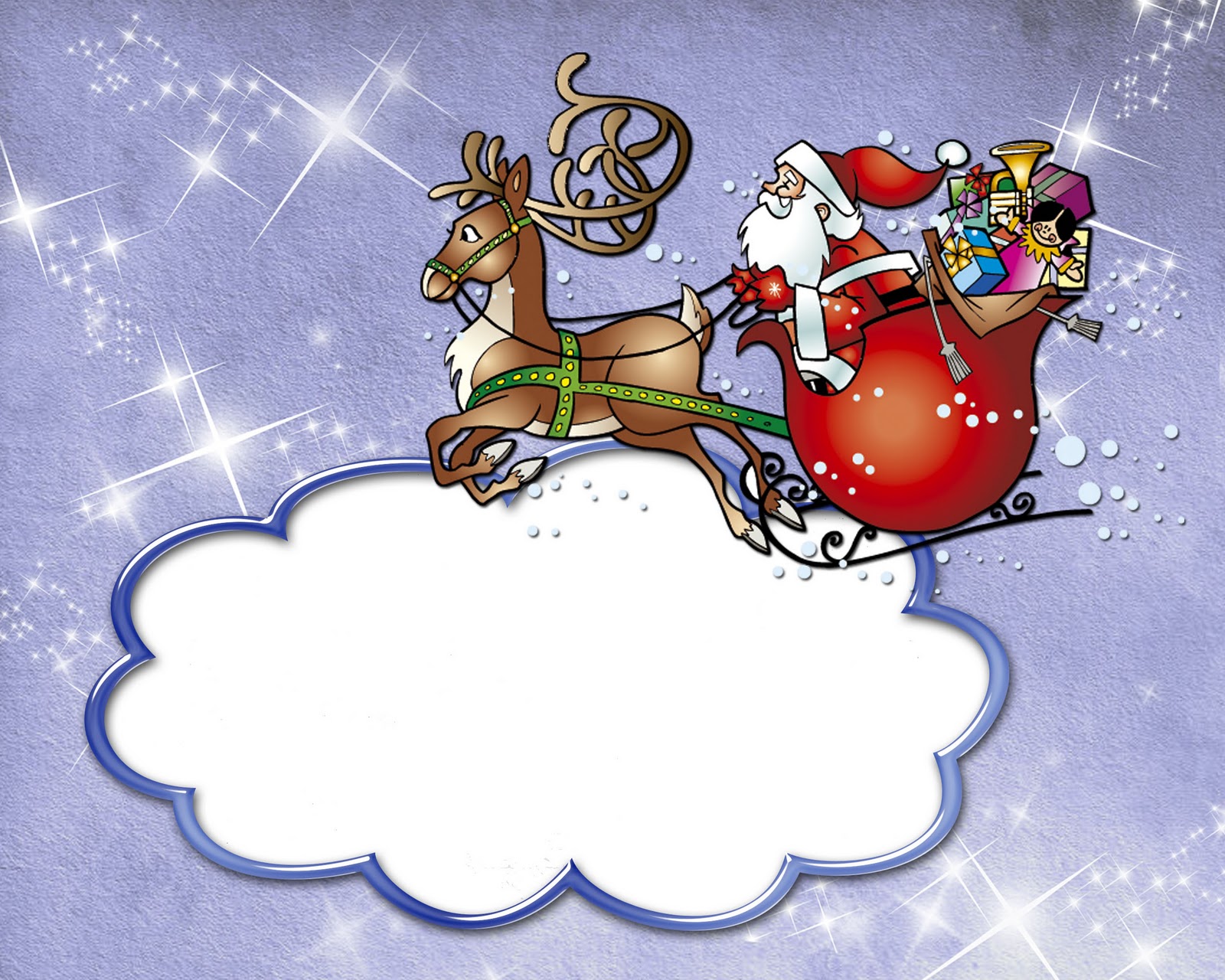 Fondos hd papanoel y sus renos