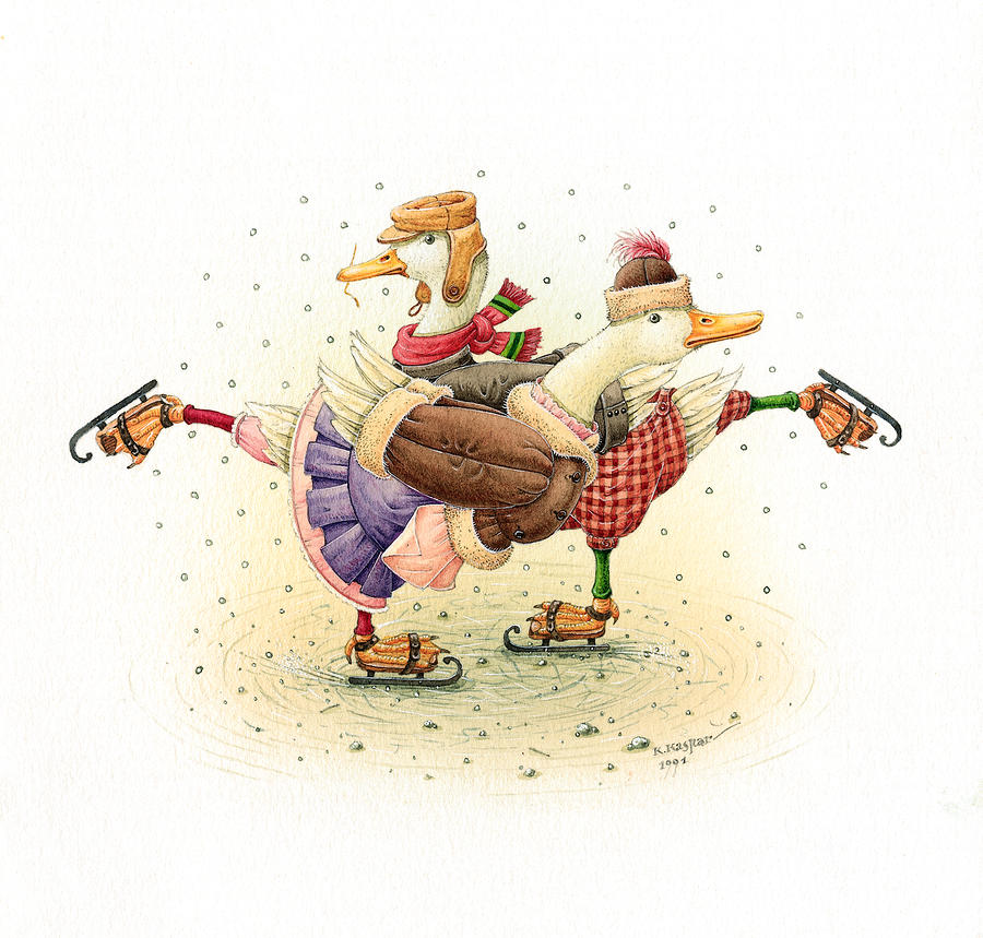 Fondos hd patitos patinando