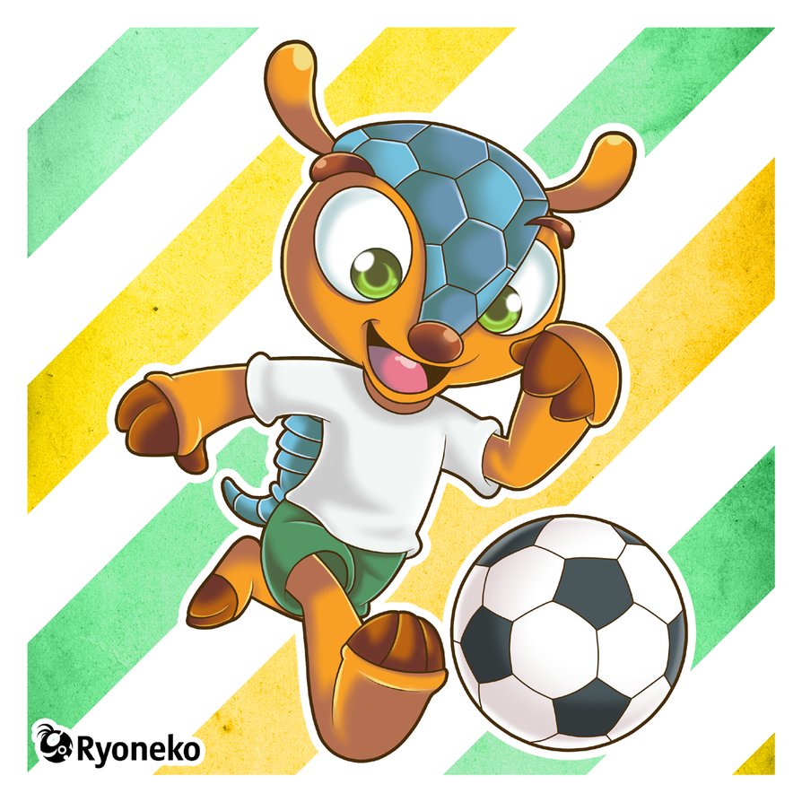 Fuleco Mascota del Mundial por Ryoneto