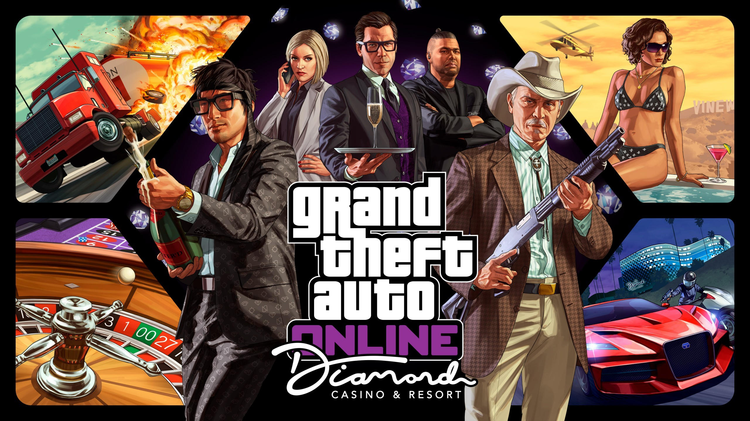 Gta online diamond casino resort 2560x1440 artwork hd