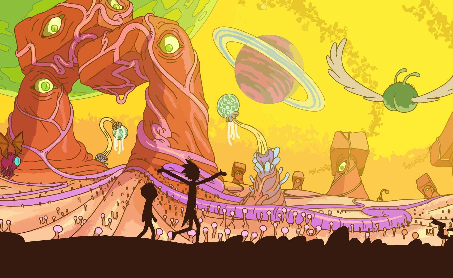 Imagenes de rick y morty para fondo de pantalla pc