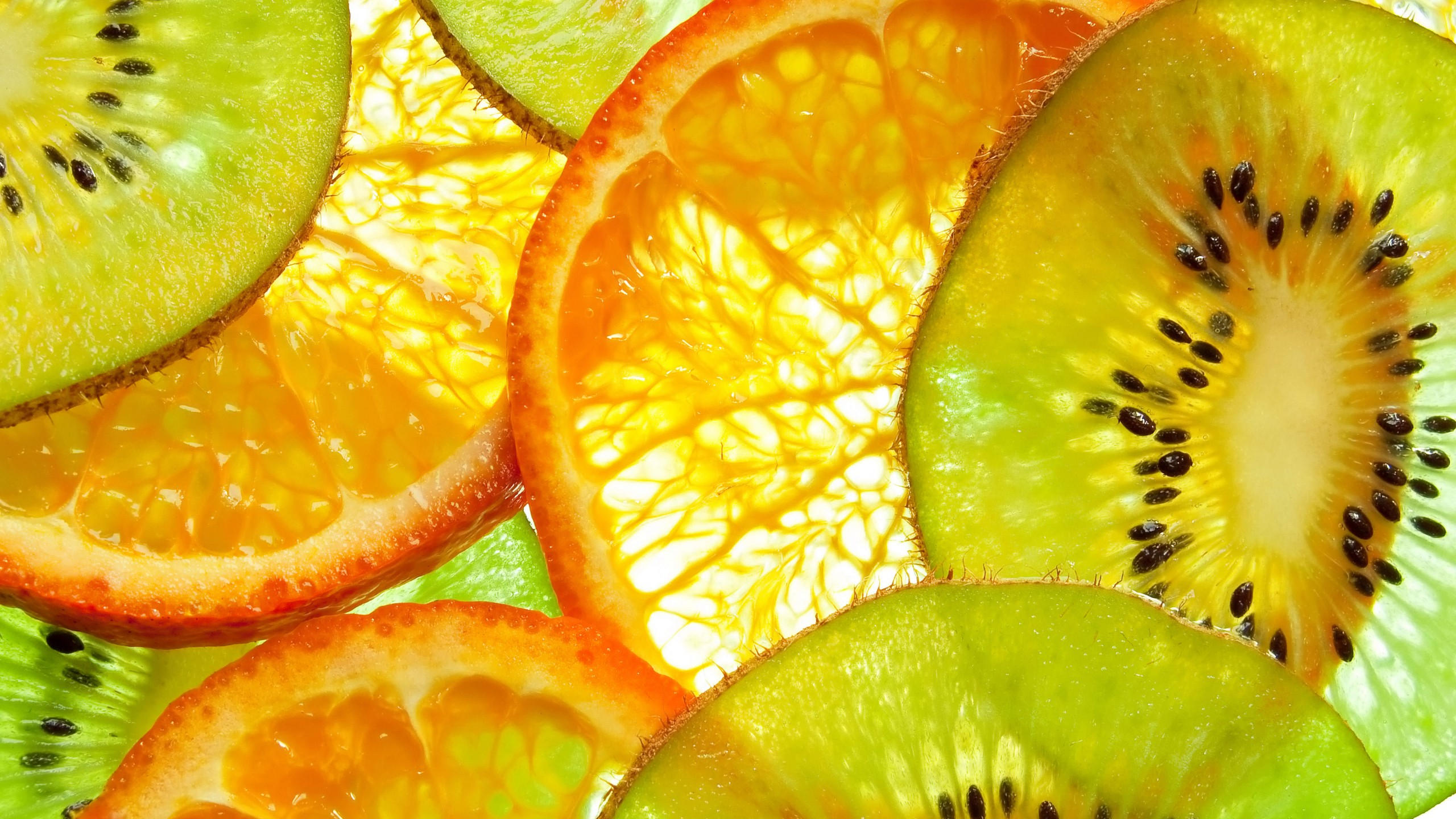Kiwi 2560x1440 orange fruit 5k