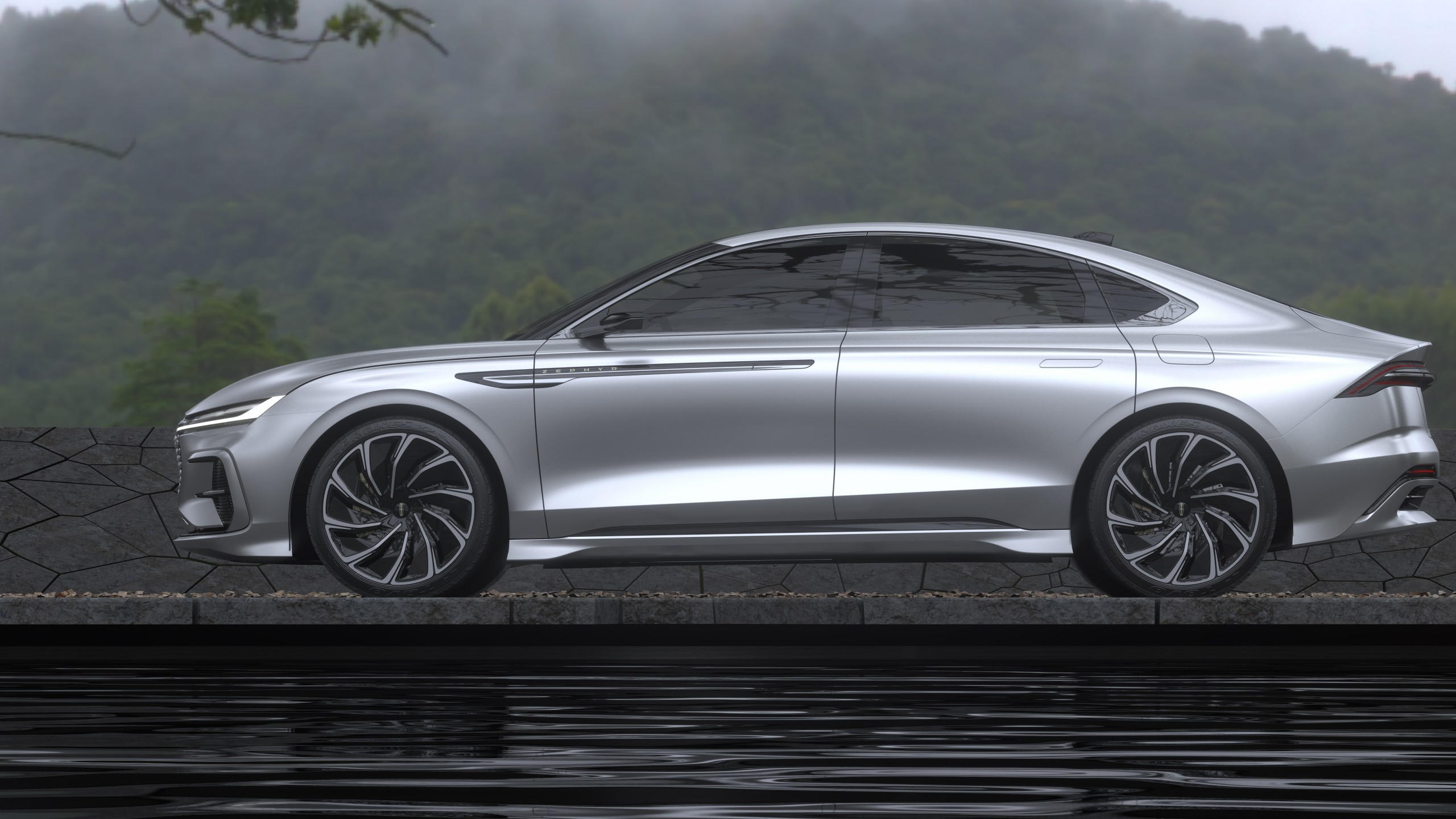 Lincoln zephyr reflection 2560x1440 2021 cars auto shanghai 2021 8k