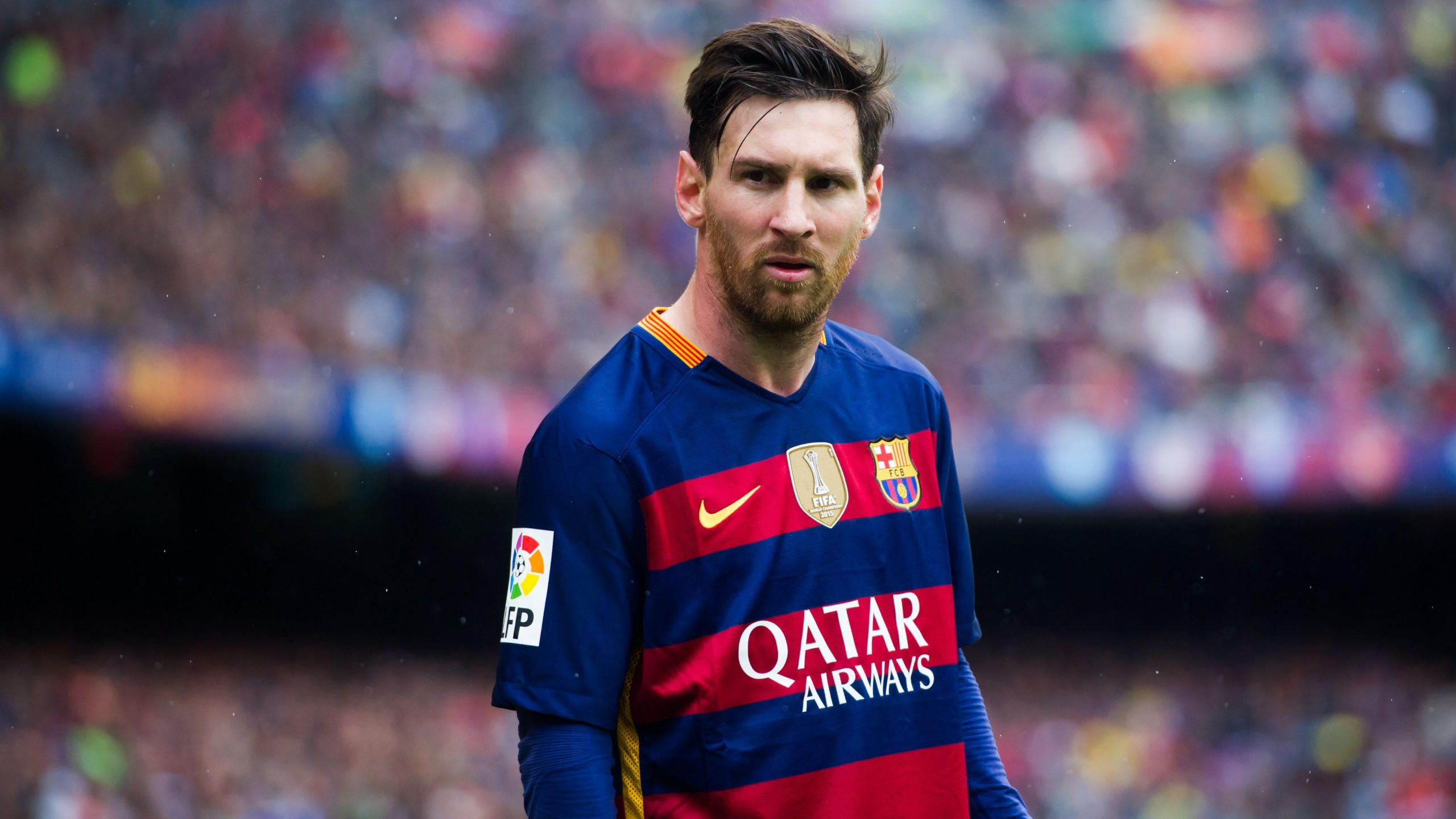 Lionel messi 2560x1440 barcelona fcb soccer 4k