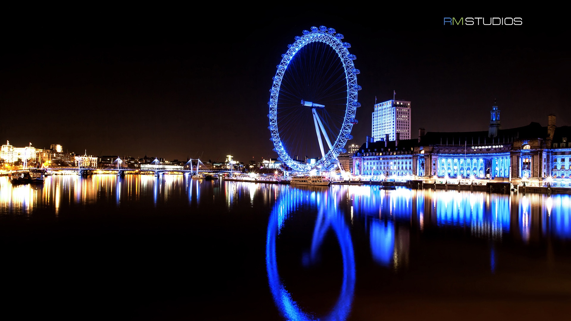 London eye river thames