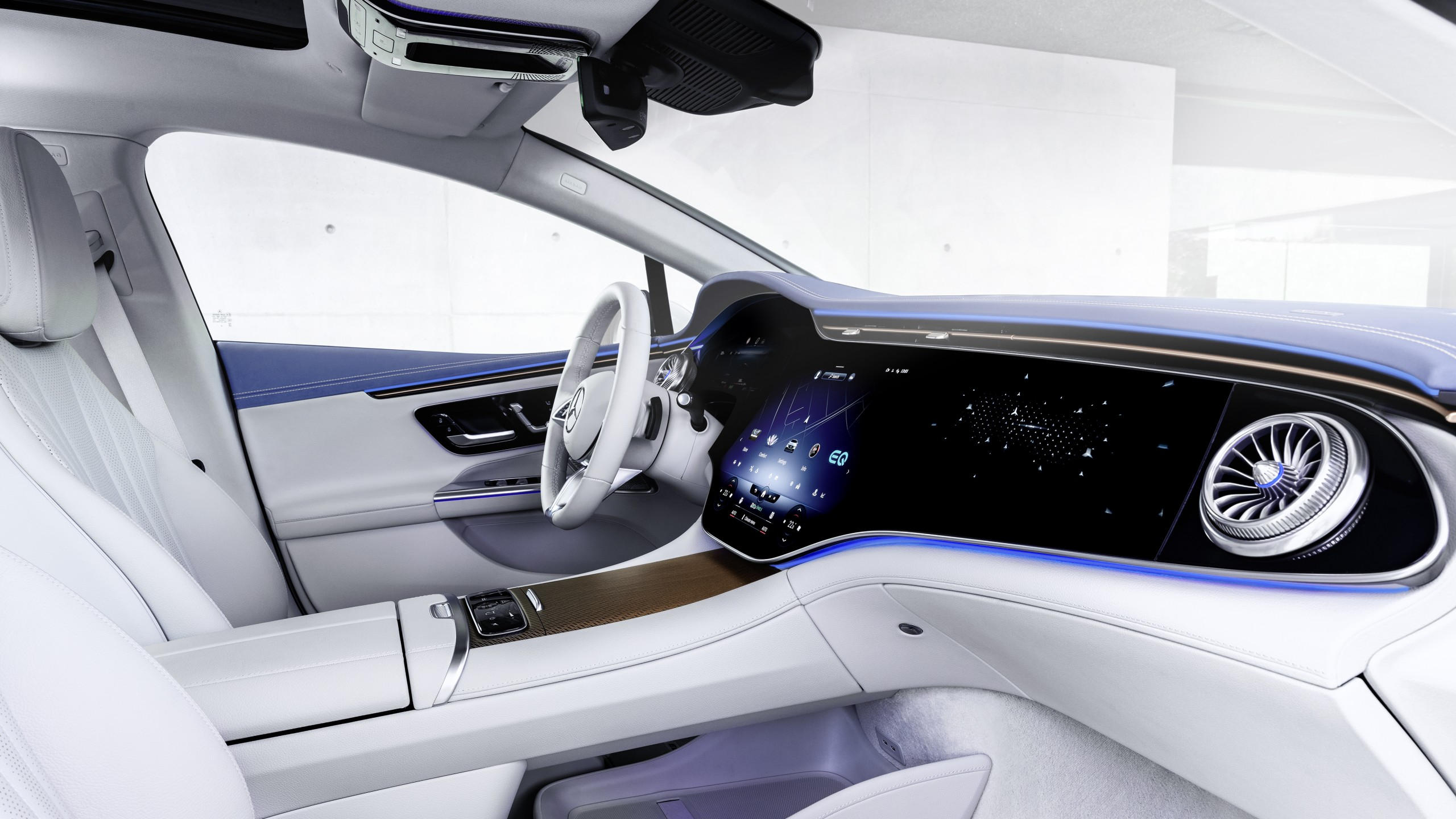 Mercedes benz eqe 350 electric art line 2560x1440 munich motor show