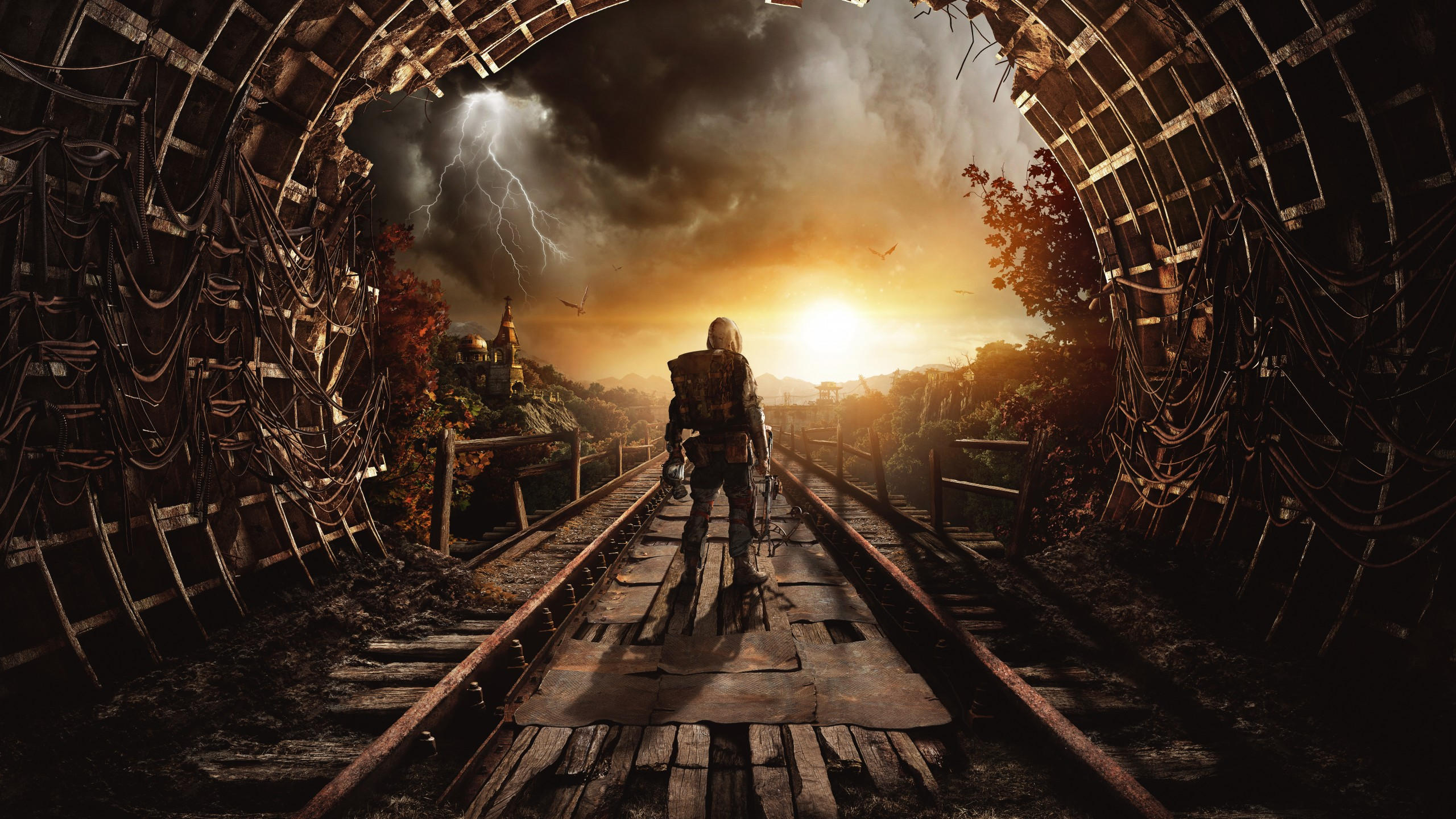 Metro exodus 2560x1440 autumn gamescom 2018 artwork poster 7k