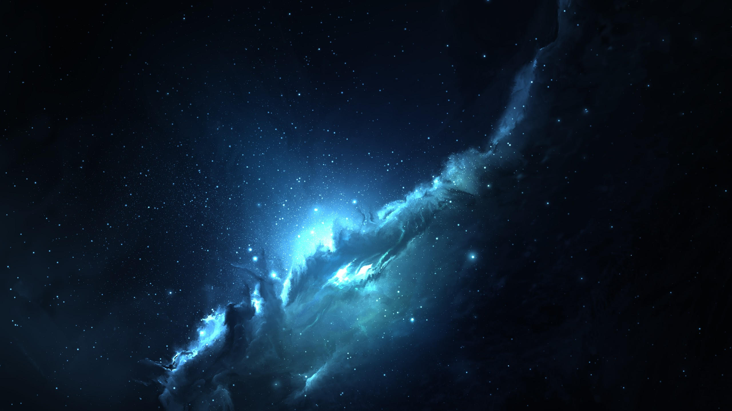 Nebula 2560x1440 space stars 5k