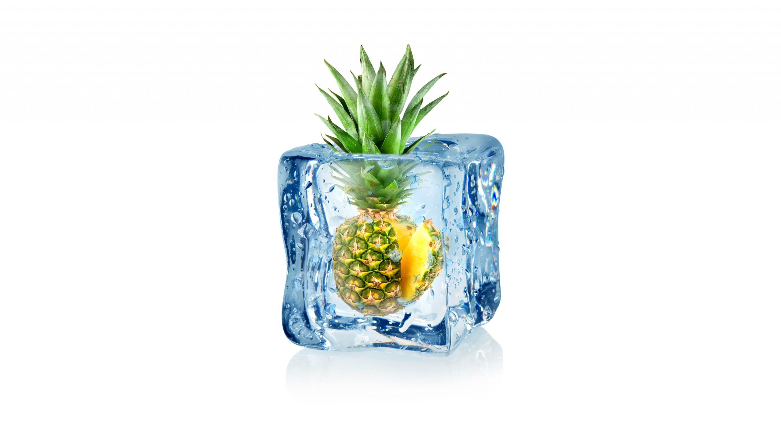 Pineapple 2560x1440 fruit ice 5k
