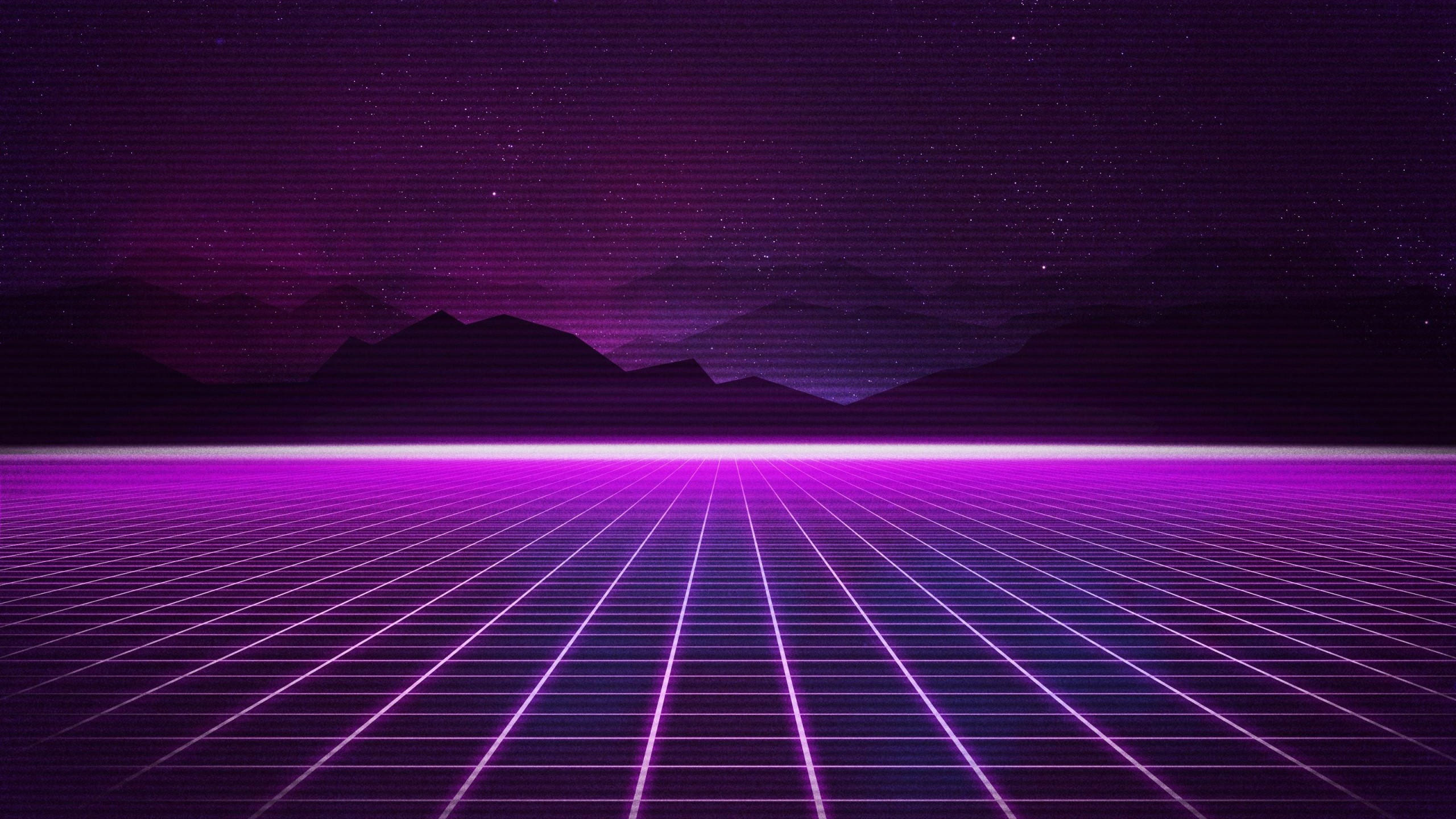 Retrowave 2560x1440 purple lines 4k