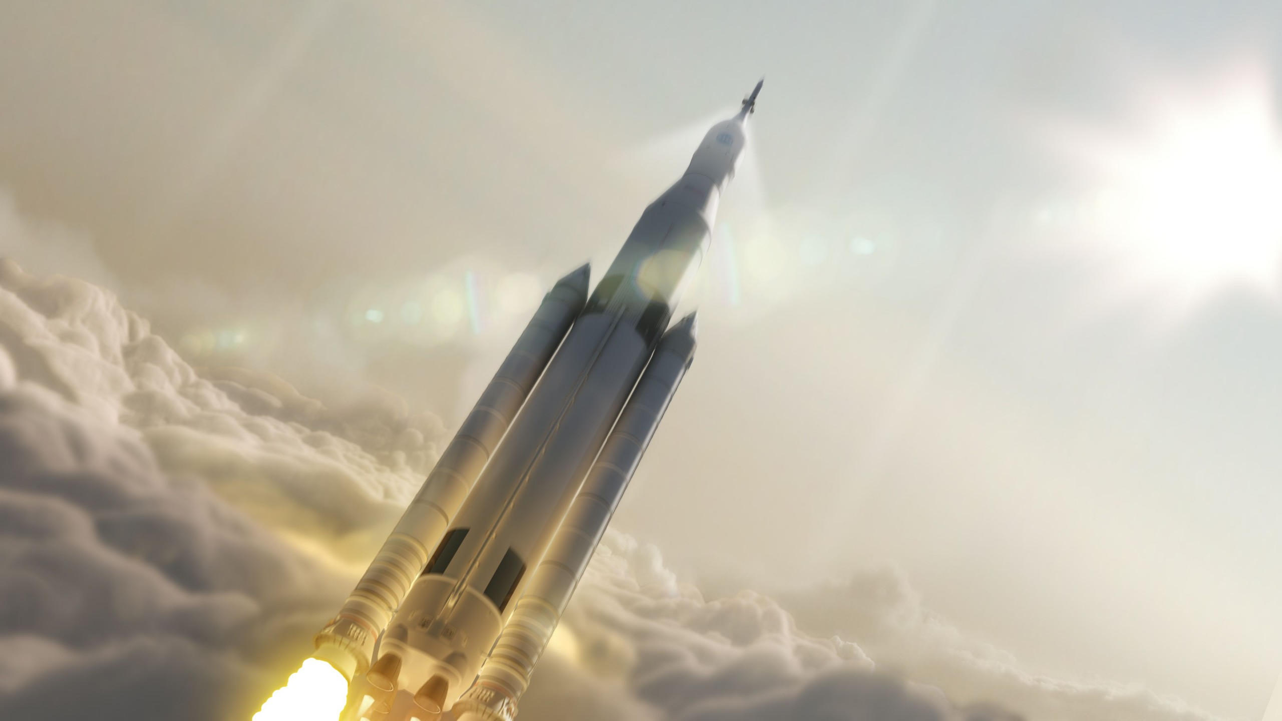 Spacex 2560x1440 falcon heavy ship rocket mars mission