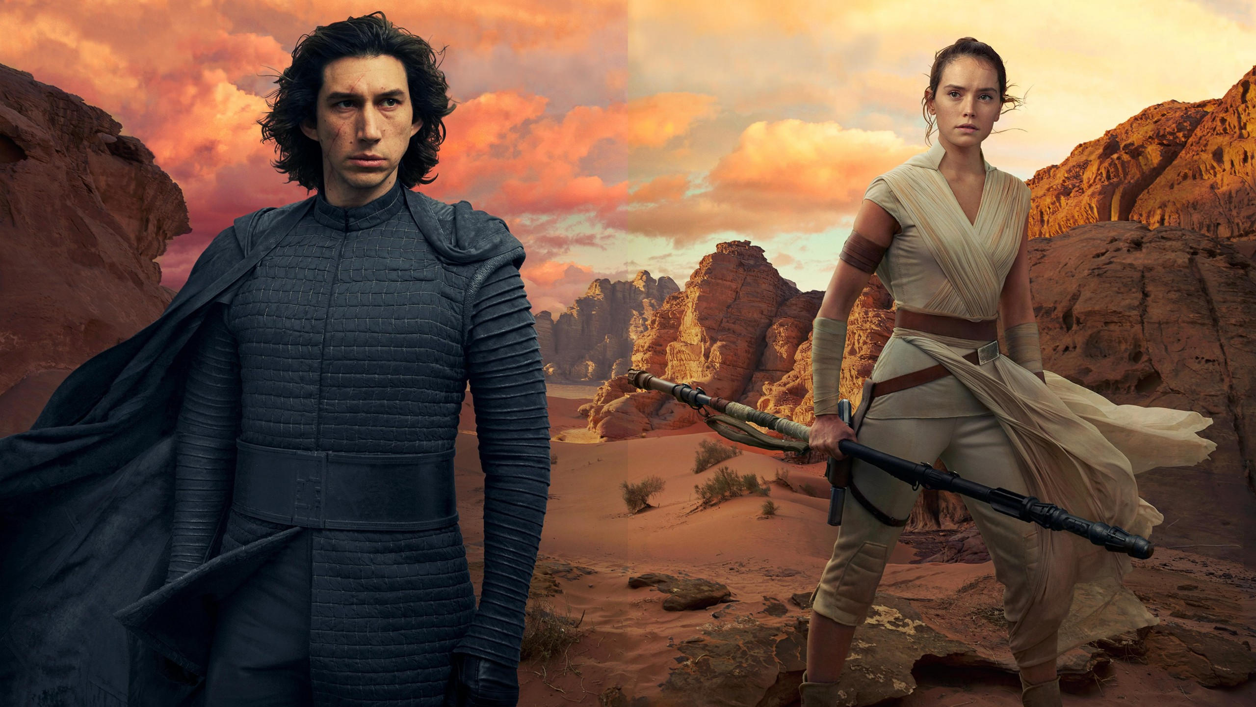 Star wars the rise of skywalker 2560x1440 adam driver daisy ridley 5k