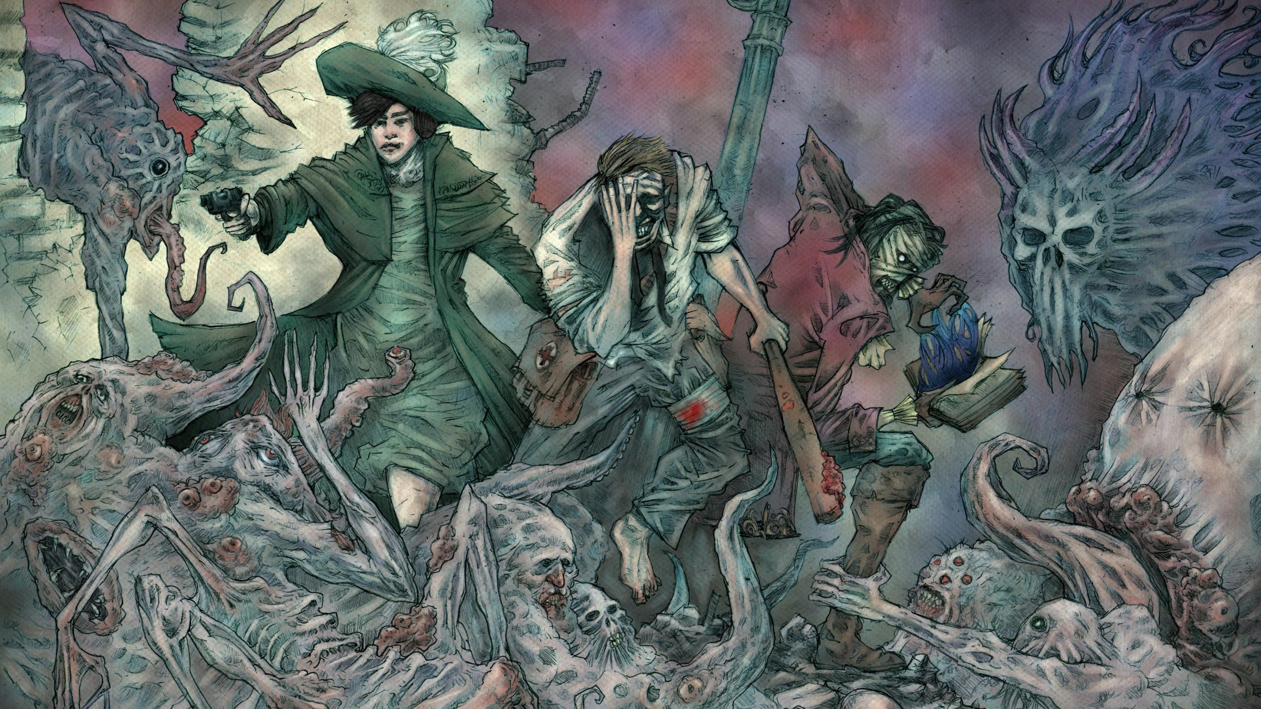 Stygian reign of the old ones 2560x1440 artwork 4k