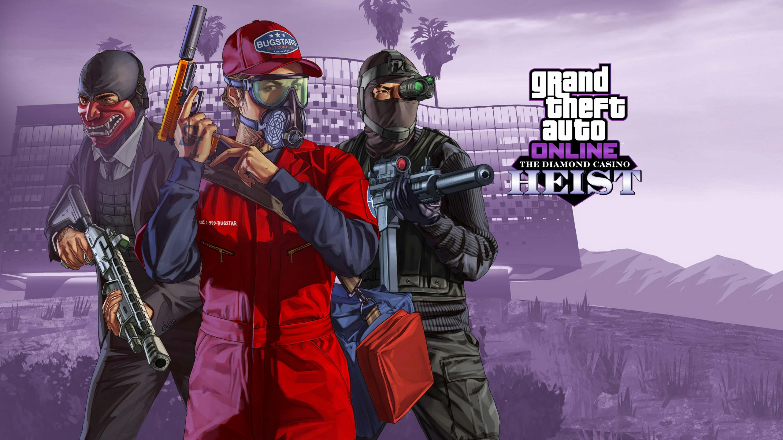 The diamond casino heist 2560x1440 gta online poster 8k